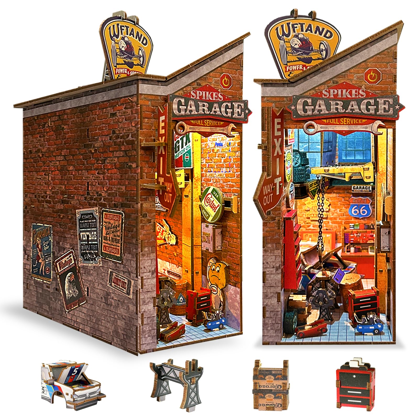 Amazon.com: Playhiland Garage Book Nook Kit - 3D Wooden Puzzle